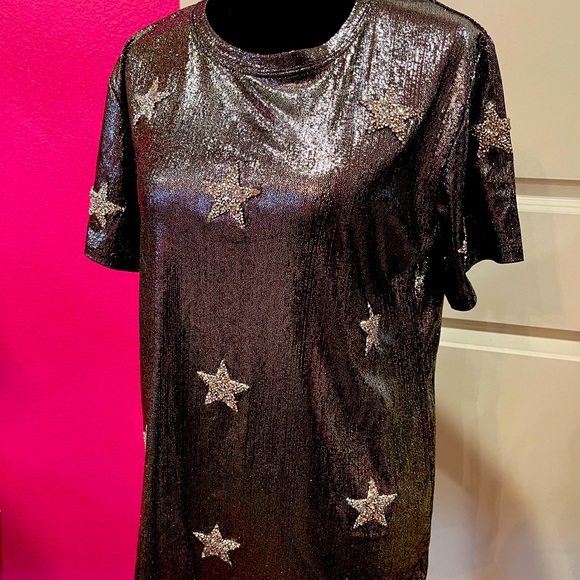 Sequin Star Silver Top - Picture 2 of 5